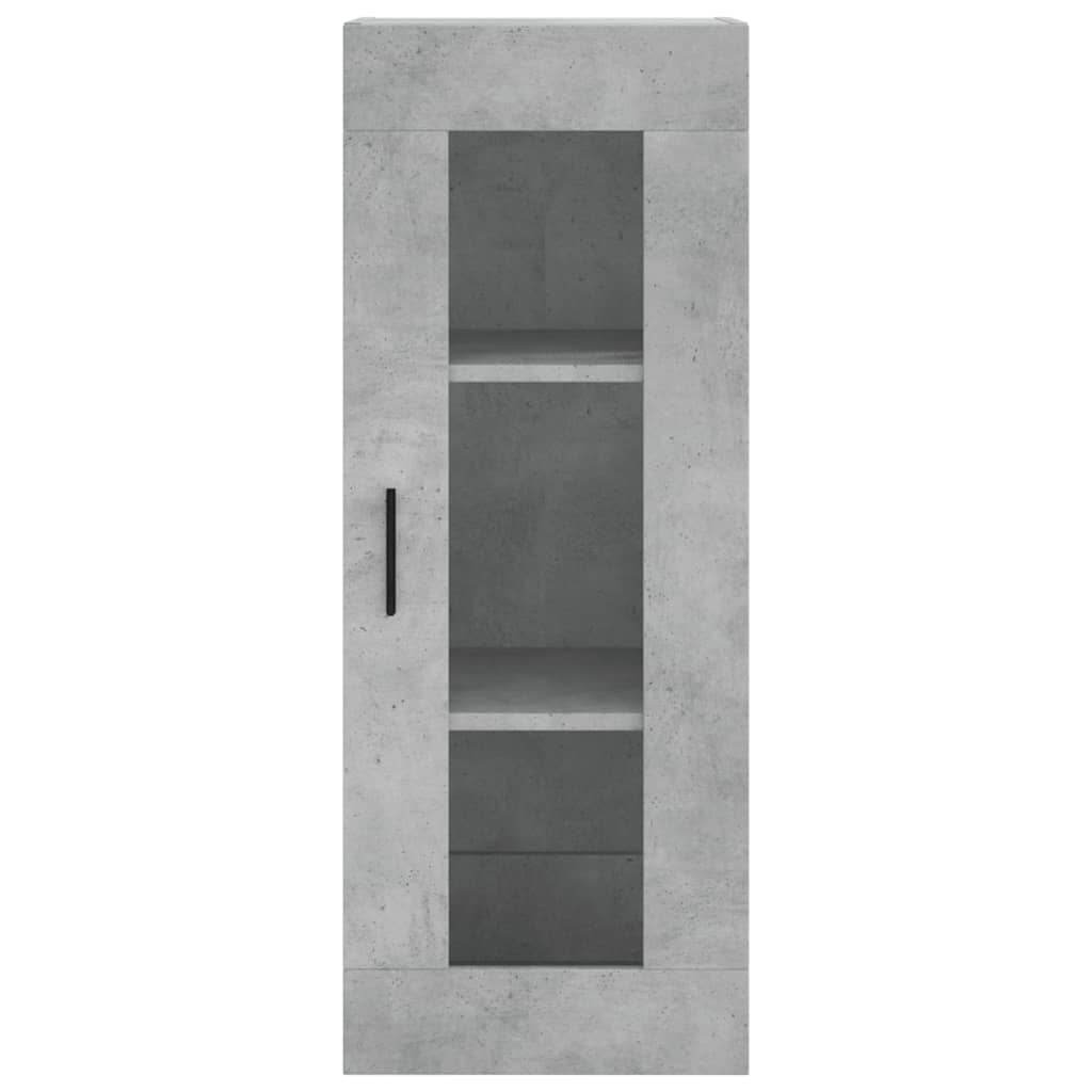 Dulap montat pe perete, gri beton, 34,5x34x90 cm GartenMobel Dekor