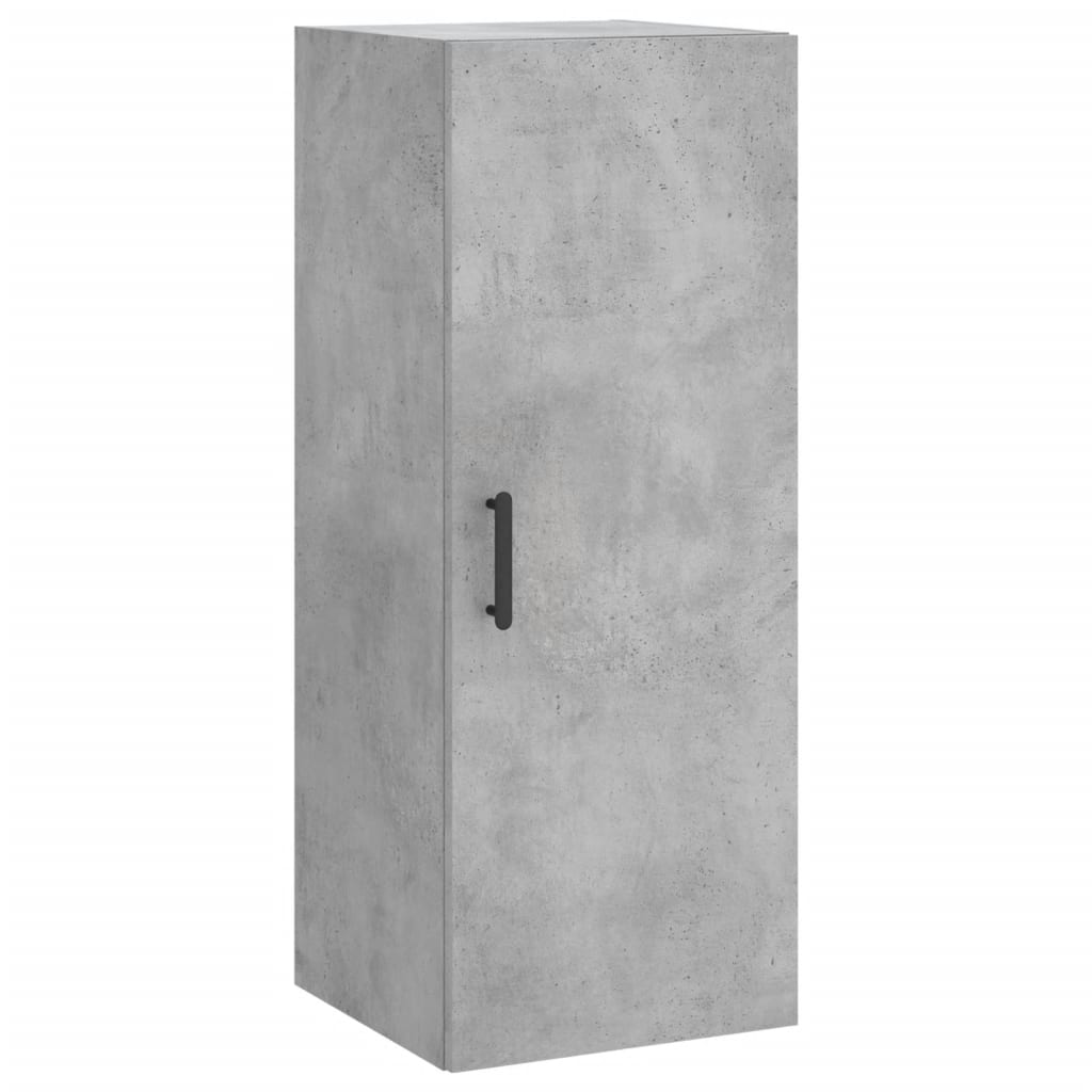 Dulap montat pe perete, gri beton, 34,5x34x90 cm GartenMobel Dekor