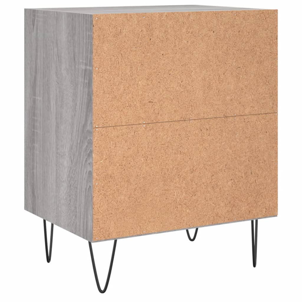 Noptiere, 2 buc., gri sonoma, 40x30x50 cm, lemn compozit GartenMobel Dekor