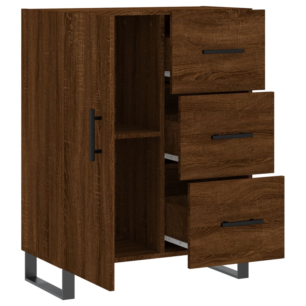 Servantă, stejar maro, 69,5x34x90 cm, lemn prelucrat GartenMobel Dekor