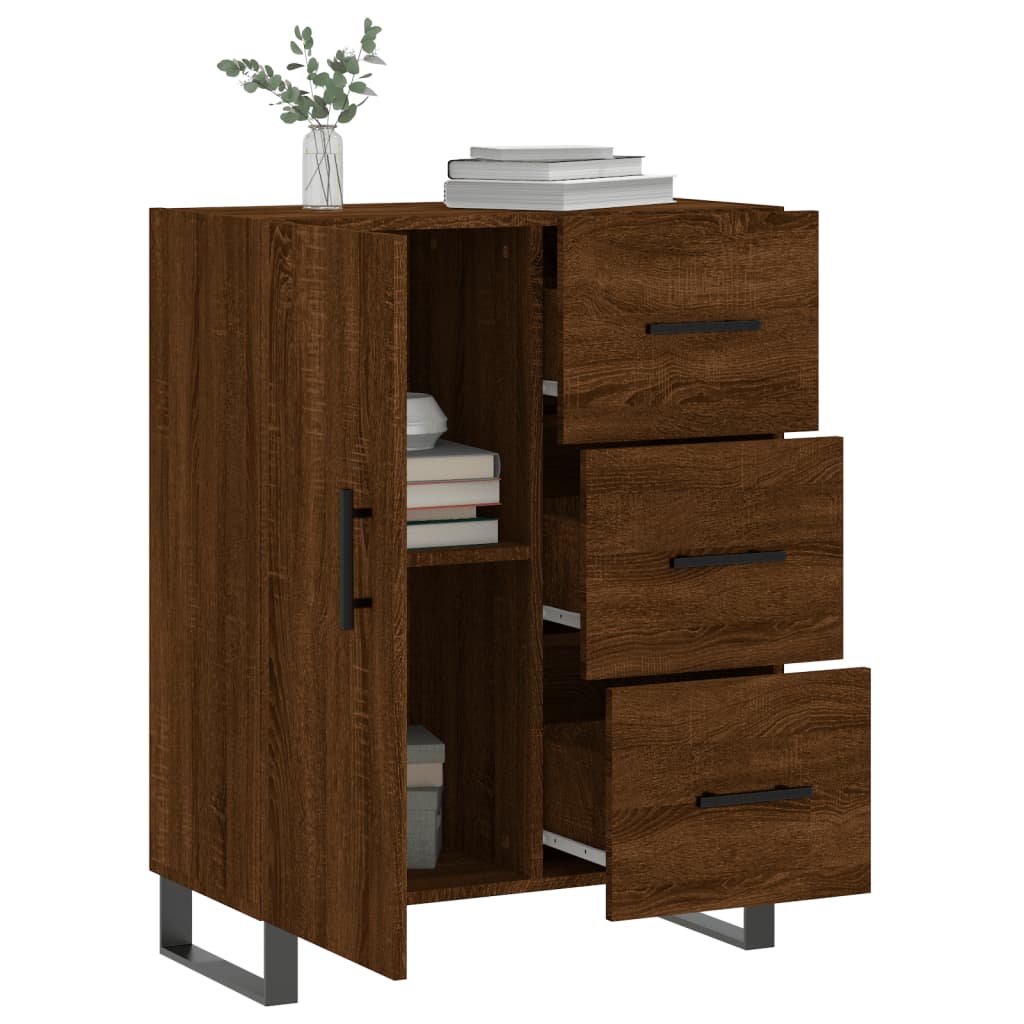 Servantă, stejar maro, 69,5x34x90 cm, lemn prelucrat GartenMobel Dekor