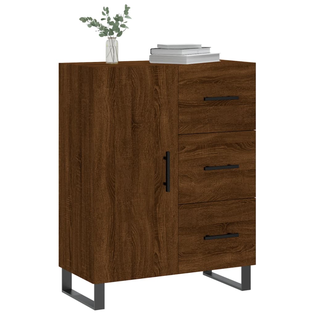 Servantă, stejar maro, 69,5x34x90 cm, lemn prelucrat GartenMobel Dekor