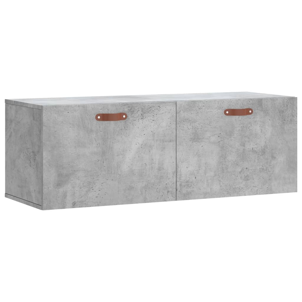 Dulap de perete, gri beton, 100x36,5x35 cm, lemn prelucrat GartenMobel Dekor