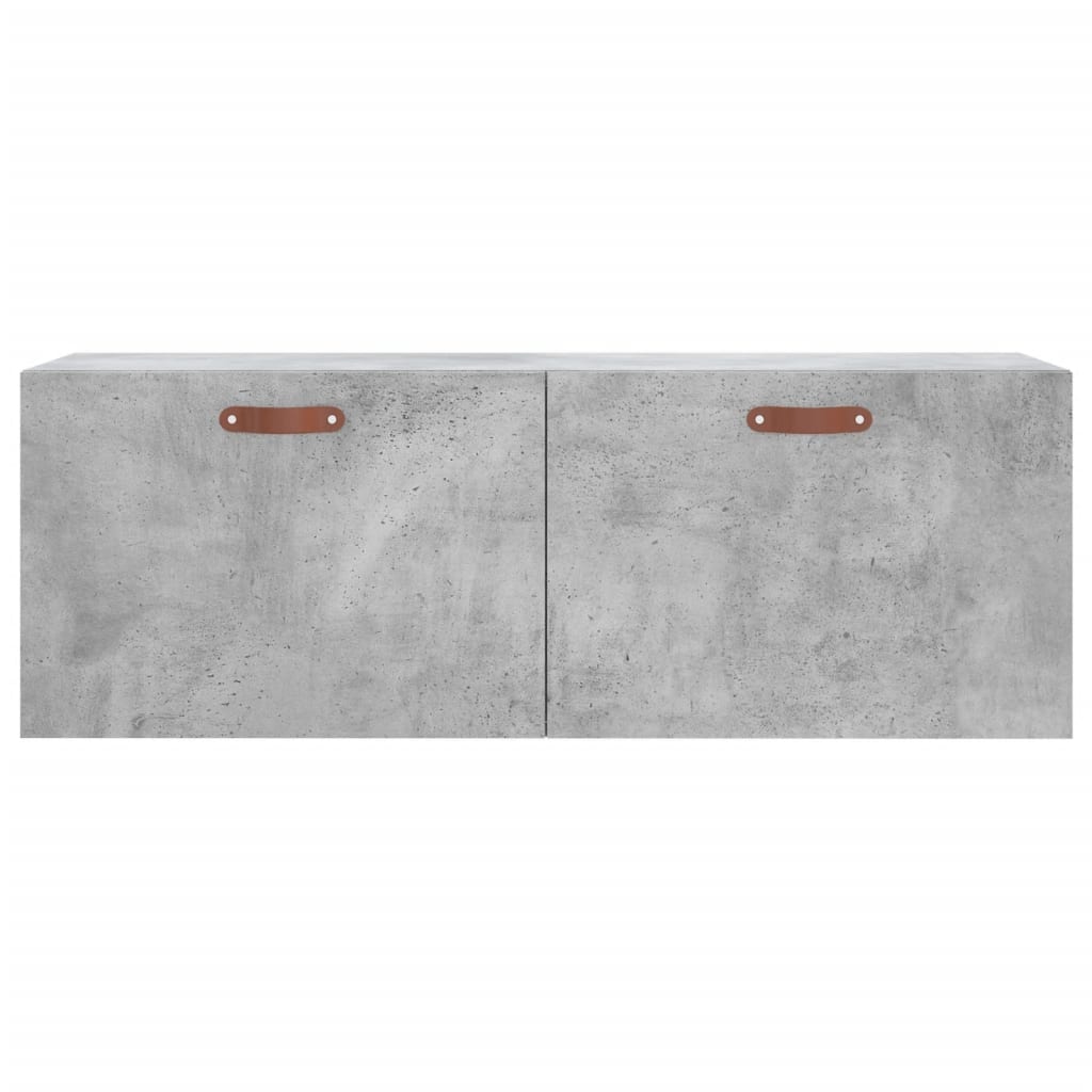 Dulap de perete, gri beton, 100x36,5x35 cm, lemn prelucrat GartenMobel Dekor