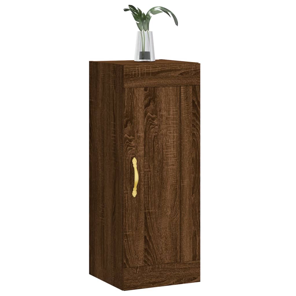 Dulap de perete, maro stejar, 34,5x34x90 cm, lemn prelucrat GartenMobel Dekor