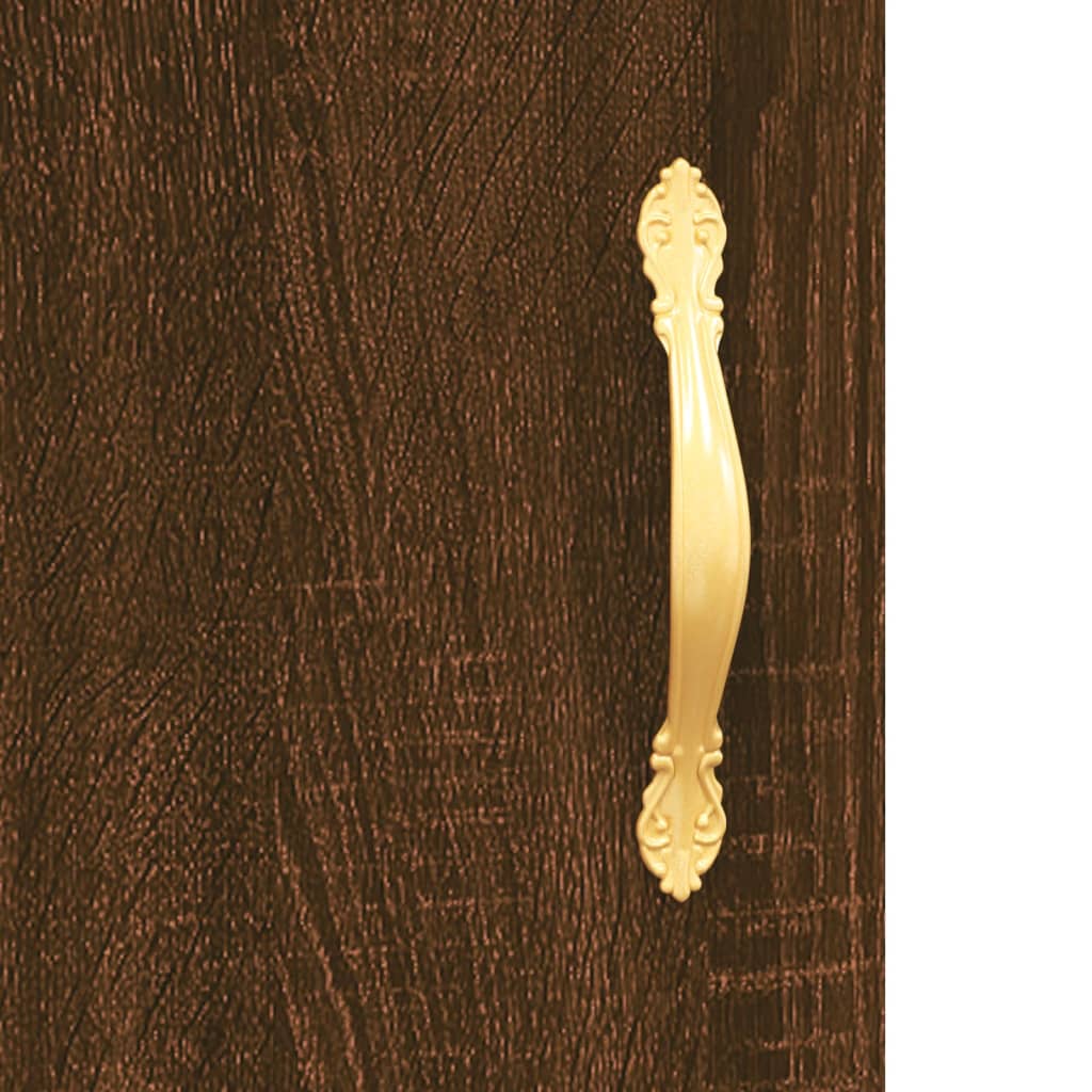 Dulap de perete, maro stejar, 34,5x34x90 cm, lemn prelucrat GartenMobel Dekor