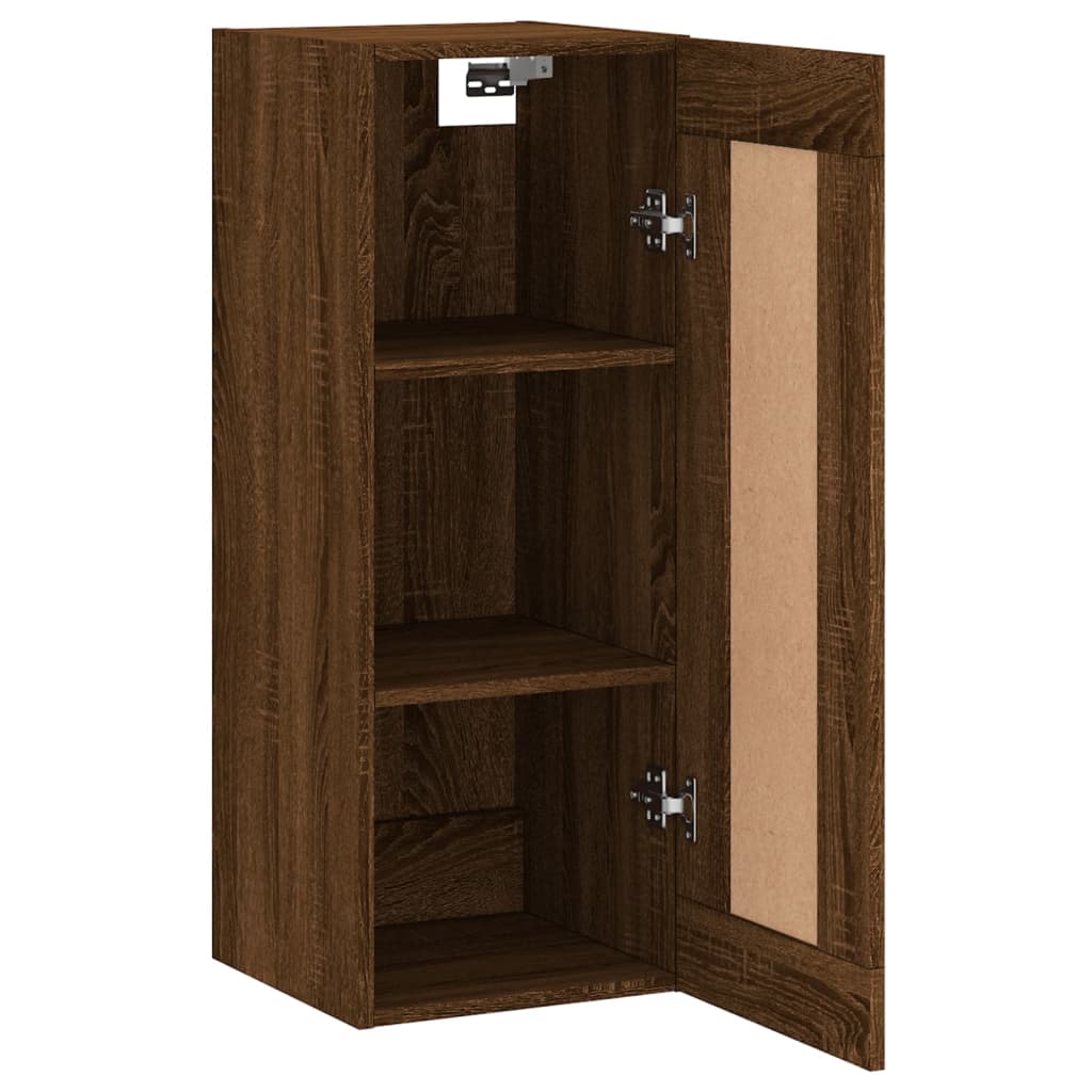 Dulap de perete, maro stejar, 34,5x34x90 cm, lemn prelucrat GartenMobel Dekor