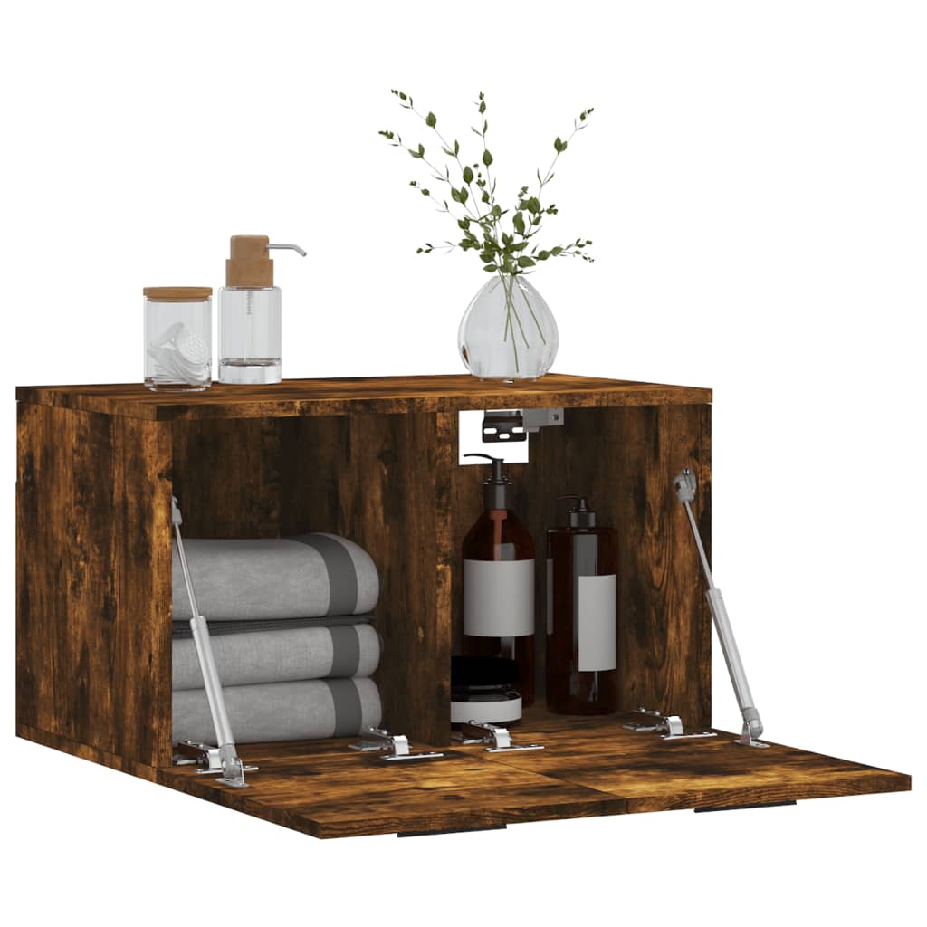 Dulap de perete, stejar fumuriu, 60x36,5x35 cm, lemn prelucrat GartenMobel Dekor