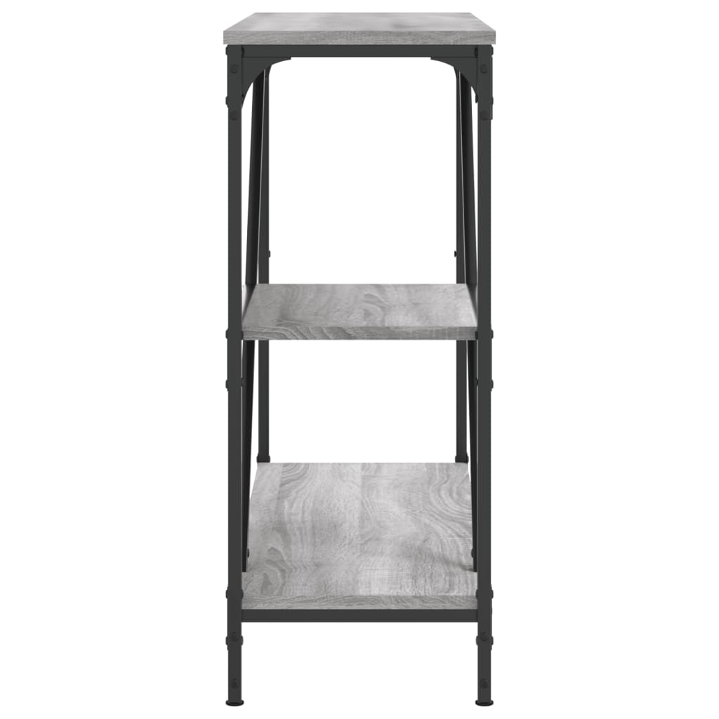 Măsuță consolă, gri sonoma, 88,5x30x75 cm, lemn prelucrat GartenMobel Dekor