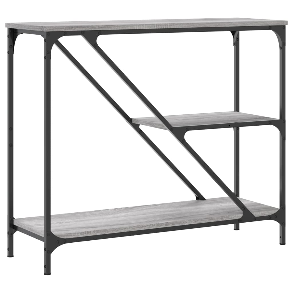 Măsuță consolă, gri sonoma, 88,5x30x75 cm, lemn prelucrat GartenMobel Dekor