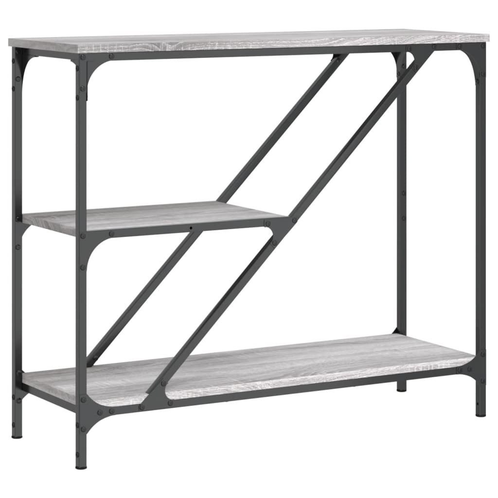 Măsuță consolă, gri sonoma, 88,5x30x75 cm, lemn prelucrat GartenMobel Dekor