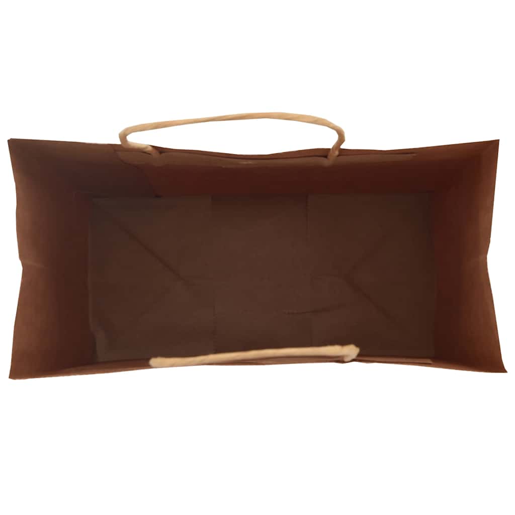 Pungi de hârtie 250 buc cu mânere verde 21x11x31 cm GartenMobel Dekor