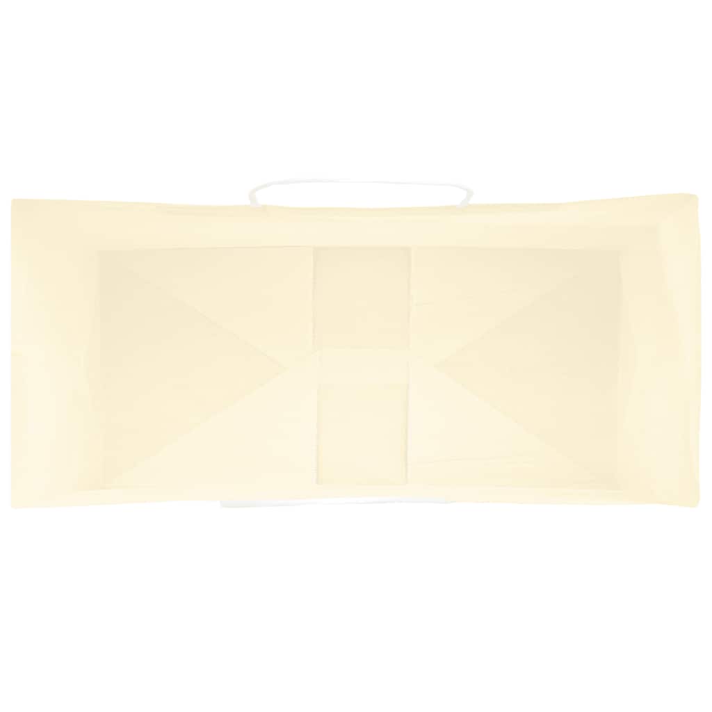 Pungi de hârtie 250 buc cu mânere galbene 18x8x22 cm GartenMobel Dekor