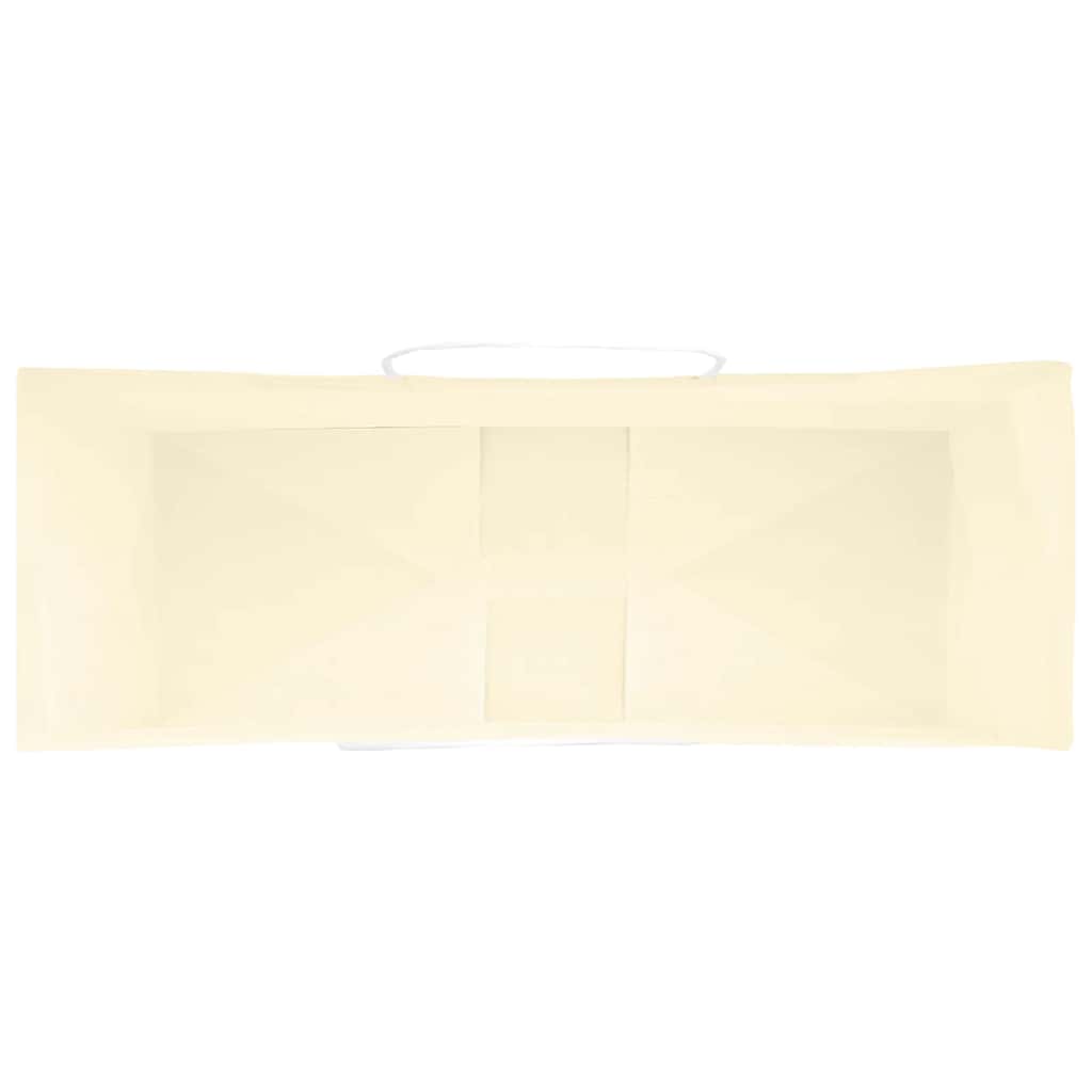 Pungi de hârtie 50 buc cu mânere galbene 45x17x48 cm GartenMobel Dekor