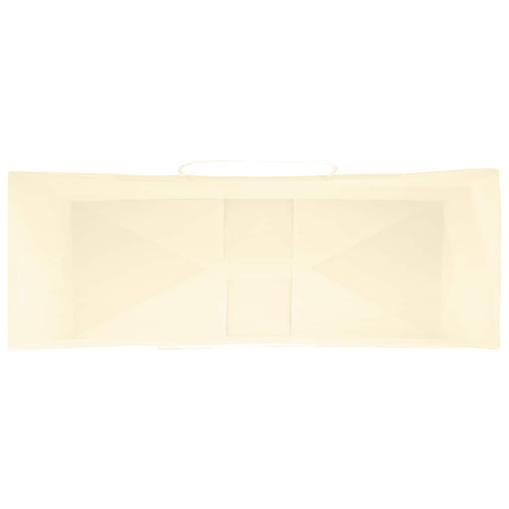 Pungi de hârtie 250 buc cu mânere galbene 45x17x48 cm GartenMobel Dekor
