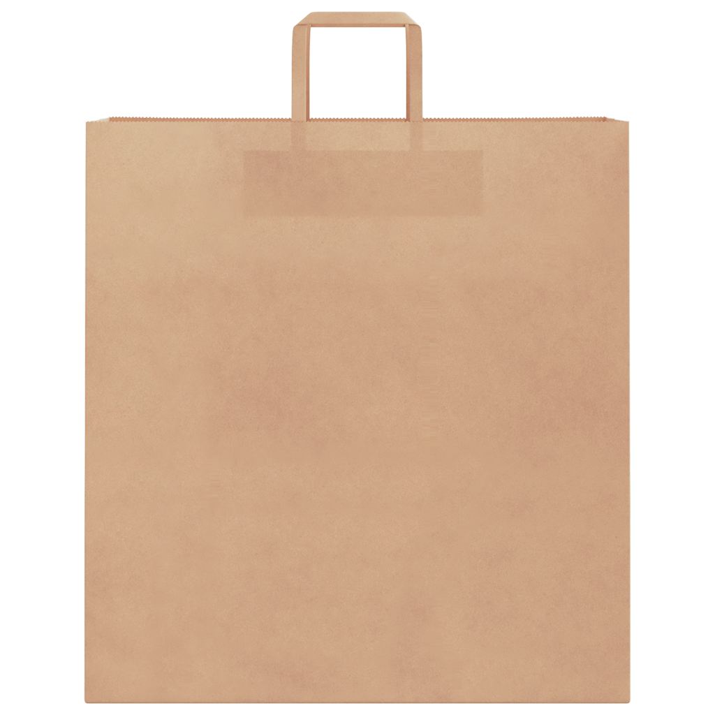 Pungi de hârtie 50 buc cu mânere maro 45x17x48 cm GartenMobel Dekor
