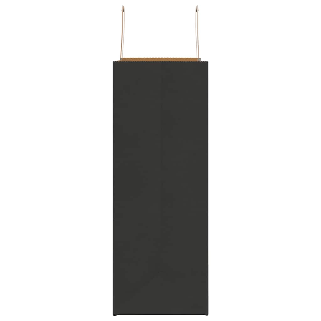 Pungi de hârtie 250 buc cu mânere negre 32x17x44 cm GartenMobel Dekor