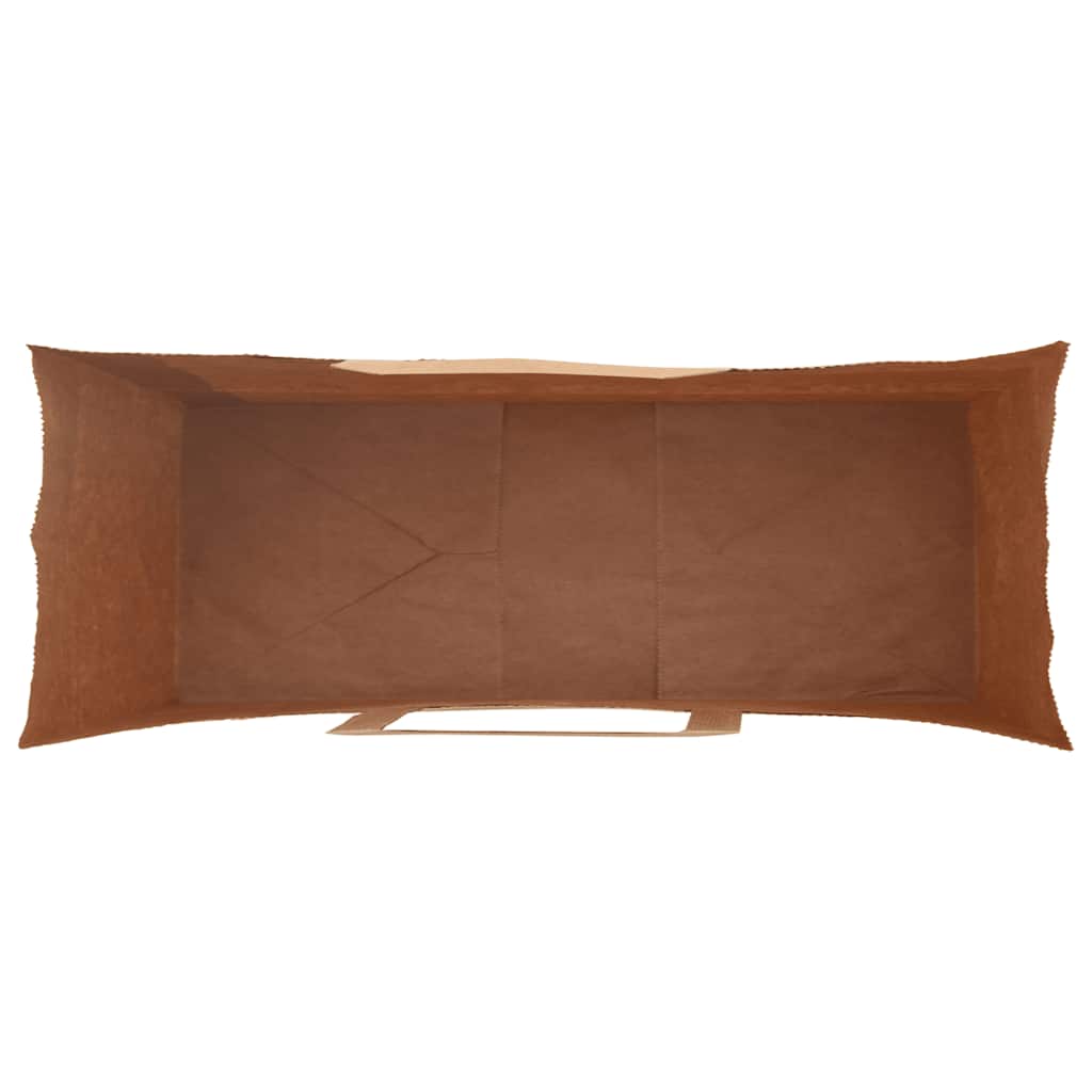 Pungi de hârtie 50 buc cu mânere negre 32x12x42 cm GartenMobel Dekor