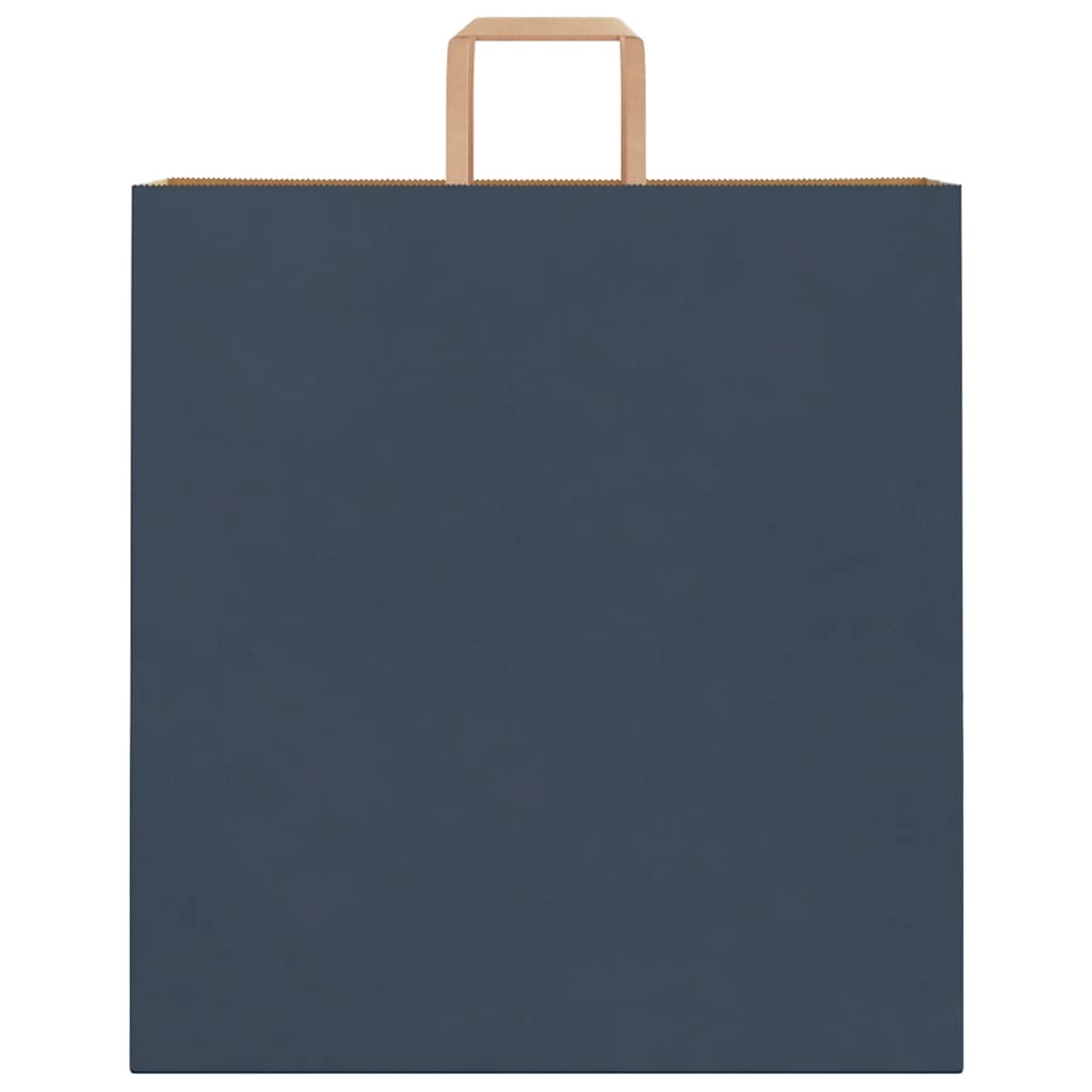 Pungi de hârtie 250 buc cu mânere Albastre 45x17x48 cm GartenMobel Dekor