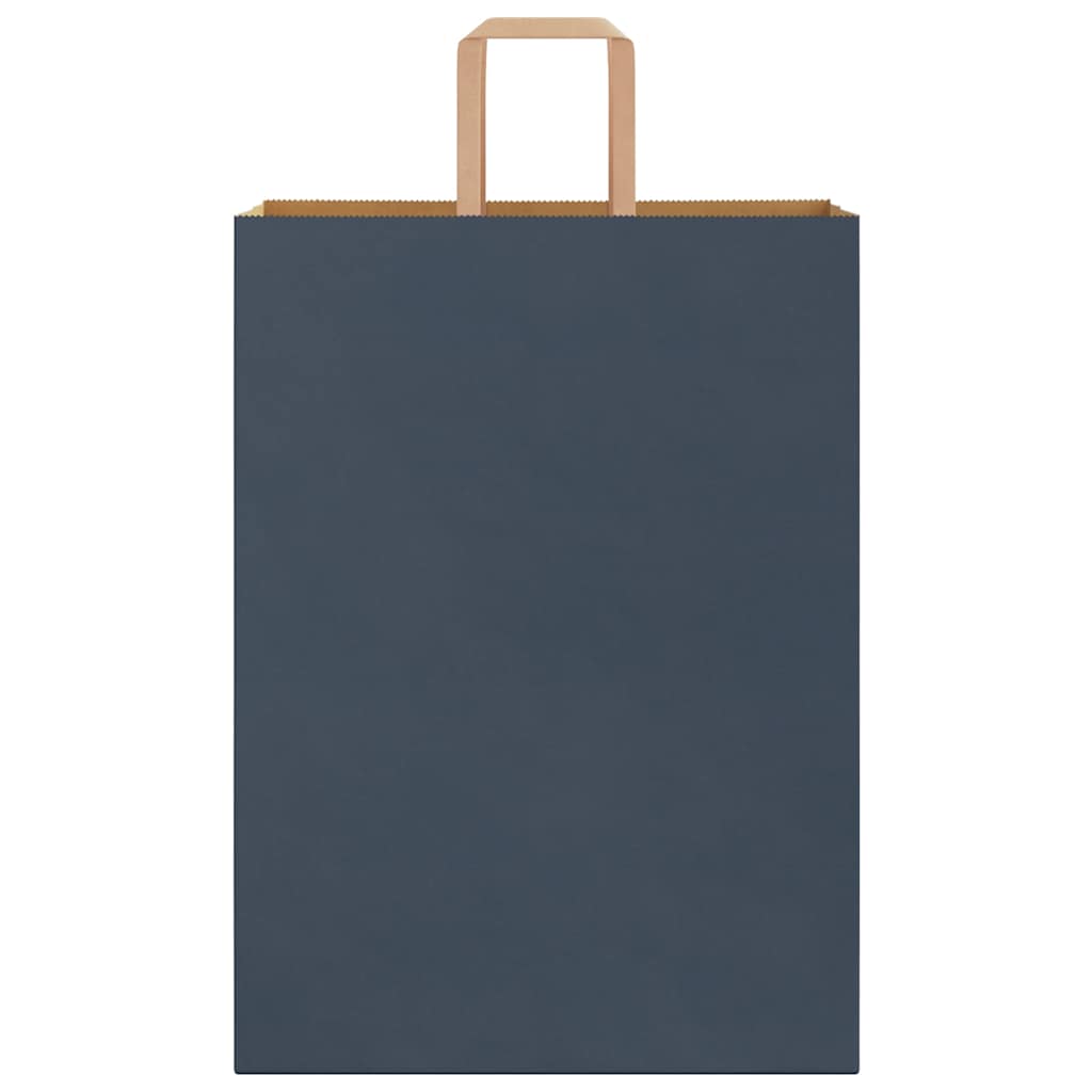 Pungi de hârtie 250 buc cu mânere Albastru 32x17x44 cm GartenMobel Dekor