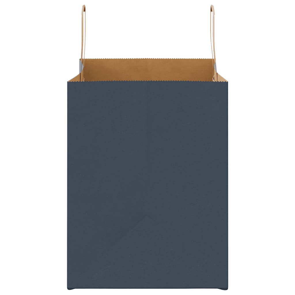 Pungi de hârtie 50 buc cu mânere Albastru 32x22x28 cm GartenMobel Dekor