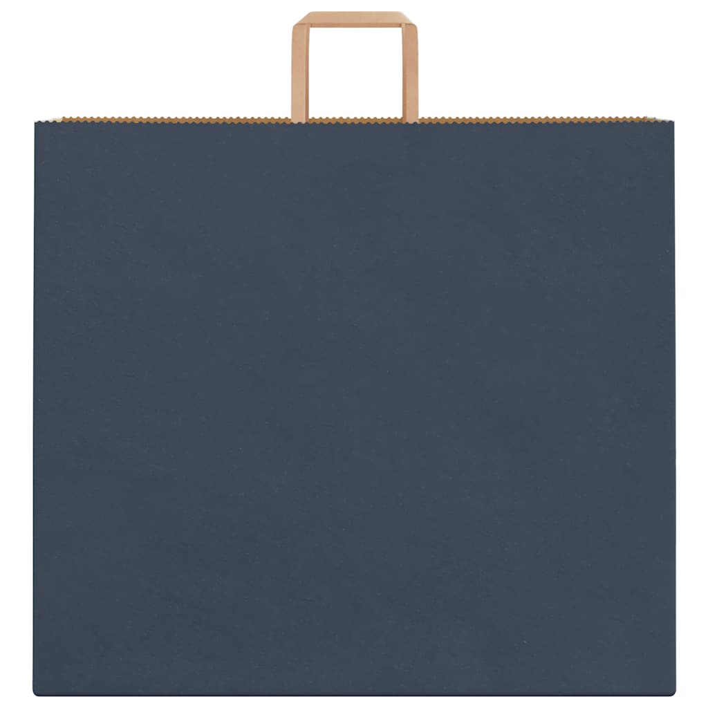Saci de hârtie 50 buc cu mânere Albastru 54x15x49 cm GartenMobel Dekor