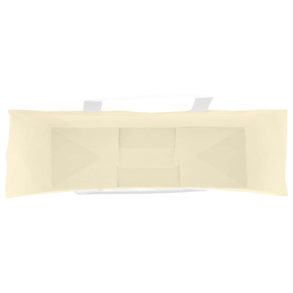 Pungi de hârtie 250 buc cu mânere galbene 54x15x49 cm GartenMobel Dekor