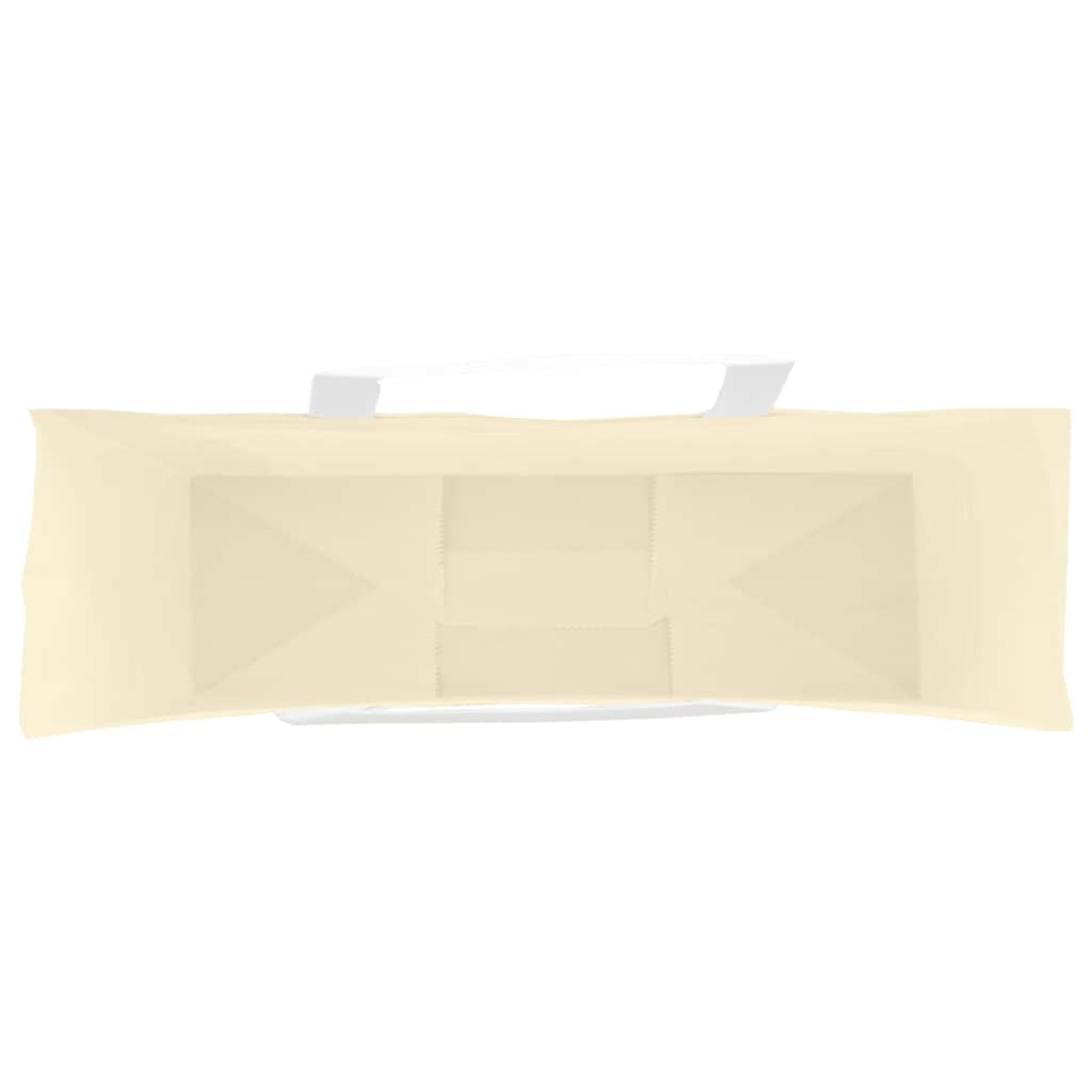 Pungi de hârtie 50 buc cu mânere galbene 54x15x49 cm GartenMobel Dekor