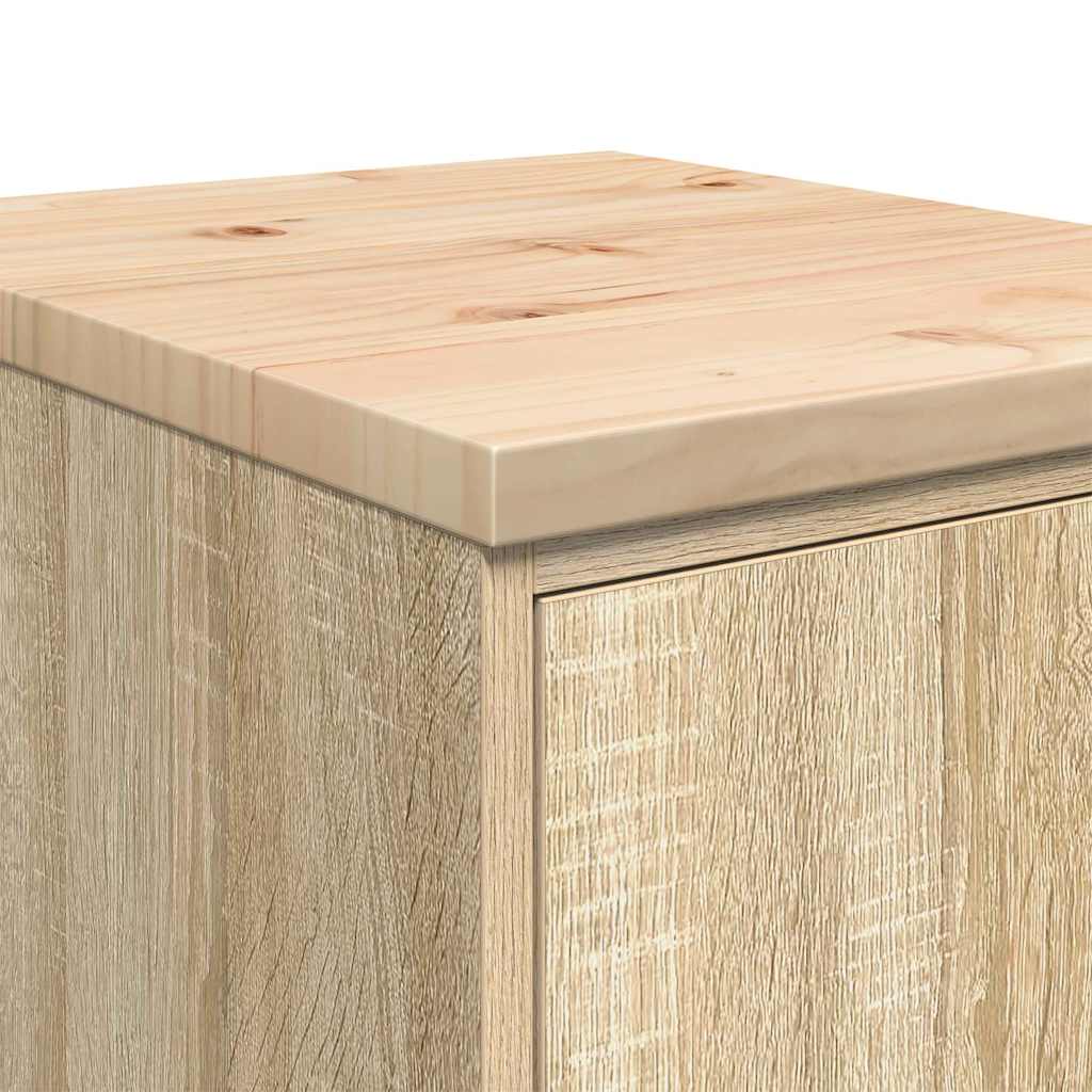 Dulap depozitare garaj Stejar Sonoma 40x51x85 cm lemn masiv pin GartenMobel Dekor