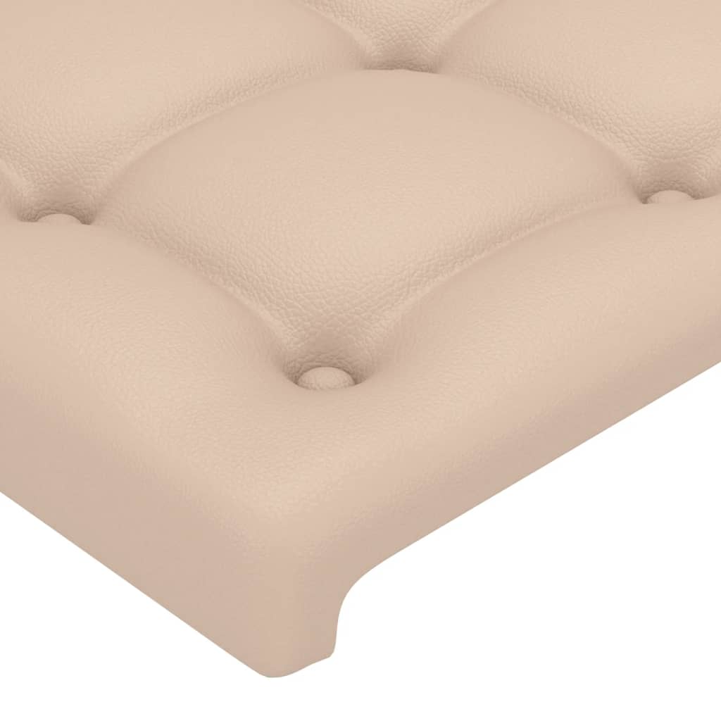 Tăblii de pat 4 buc, cappuccino 90x5x78/88 cm piele ecologică GartenMobel Dekor
