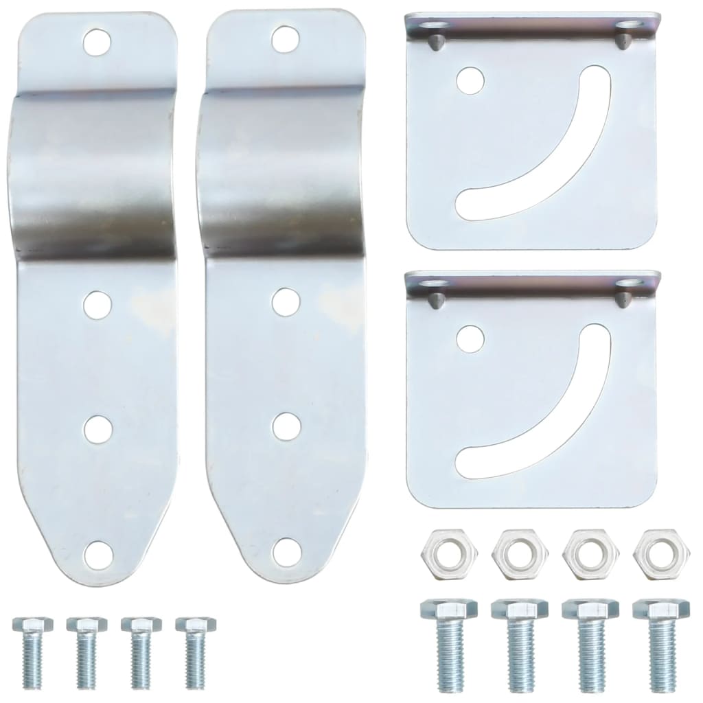 Oglindă de trafic convexă exterior, negru, Ø45 cm, policarbonat GartenMobel Dekor