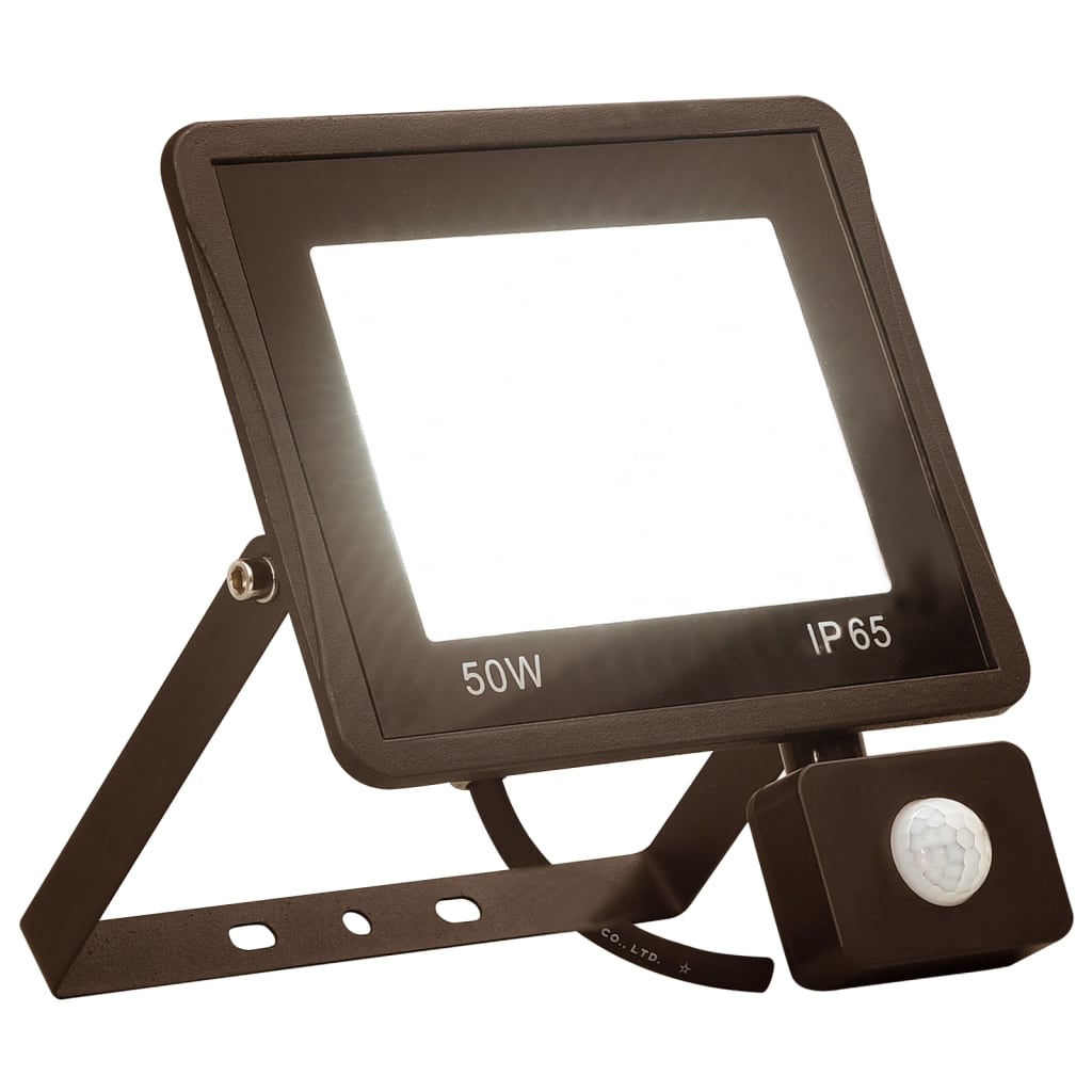 Proiector LED cu senzor, 50 W, alb cald GartenMobel Dekor