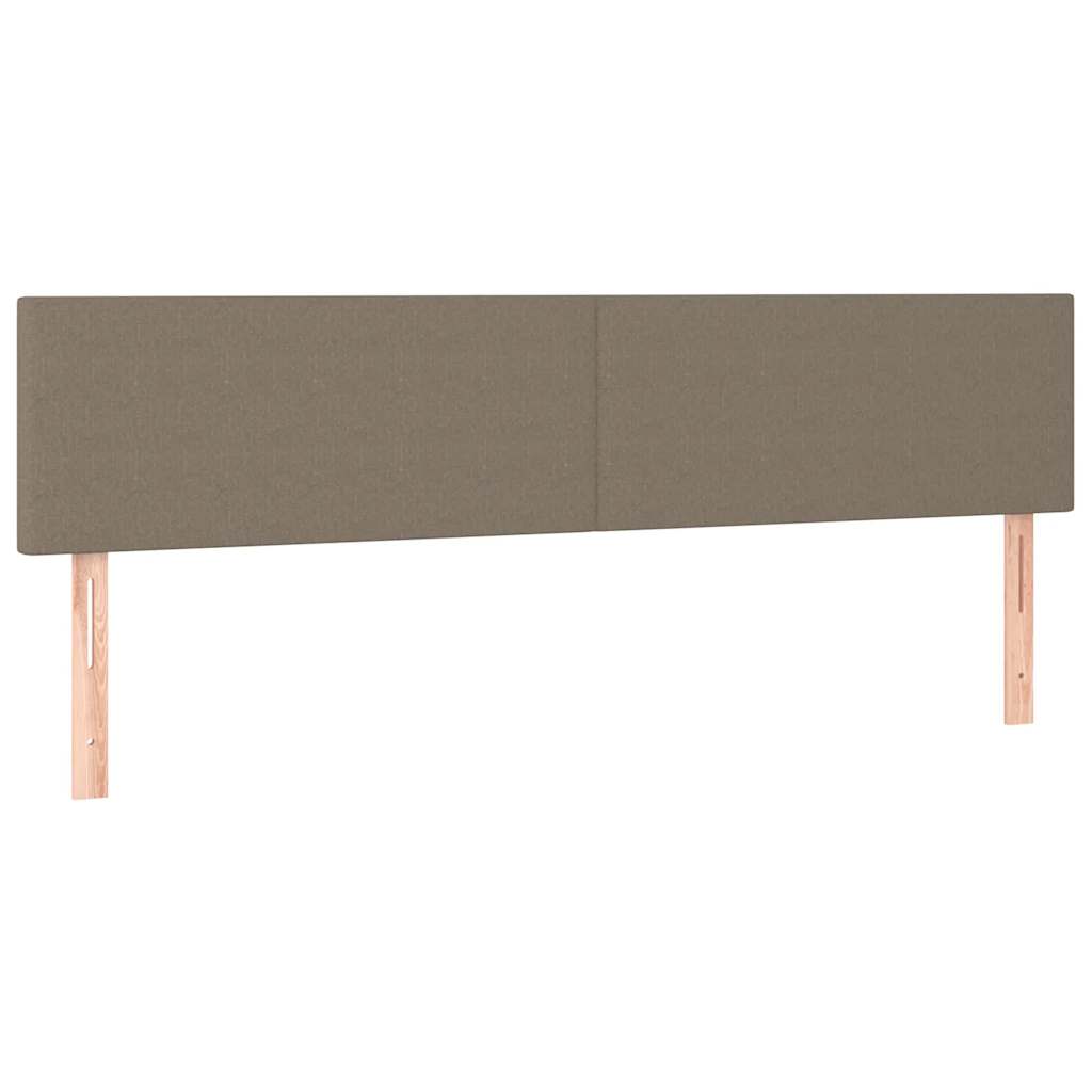 Pat box spring cu saltea, taupe, 120x190 cm material textil GartenMobel Dekor