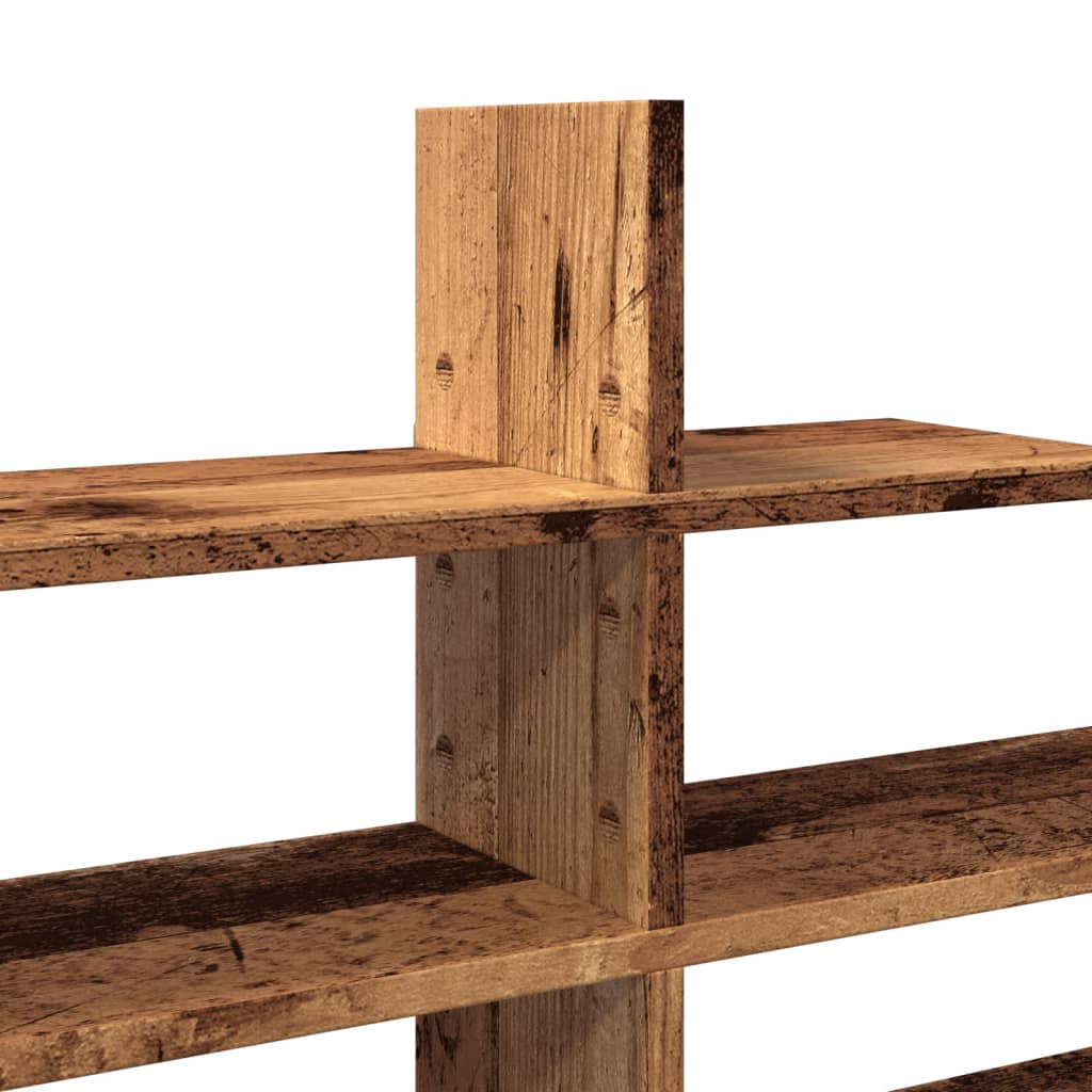 Raft de perete, lemn vechi, 124,5x18x60,5 cm, lemn prelucrat GartenMobel Dekor