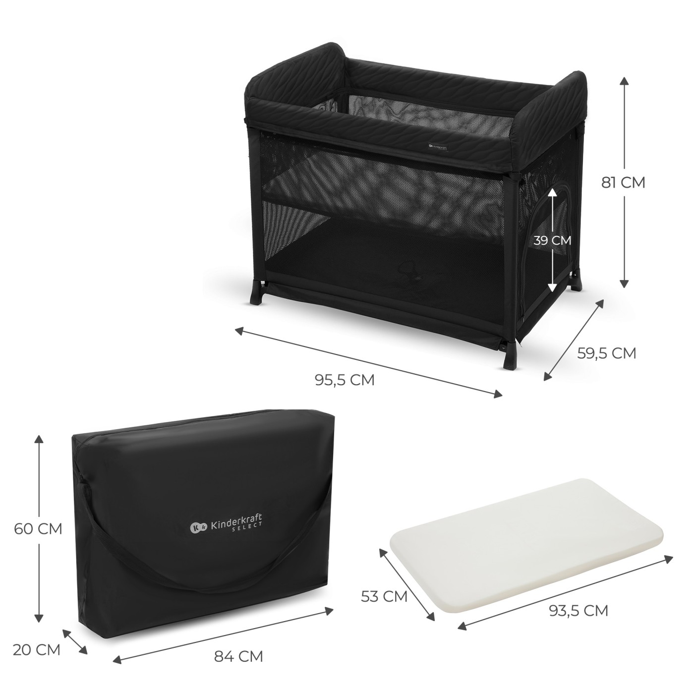 PATUT DE CALATORIE KINDERKRAFT MOON DREAM, BLACK SuperHeroes ToysZone