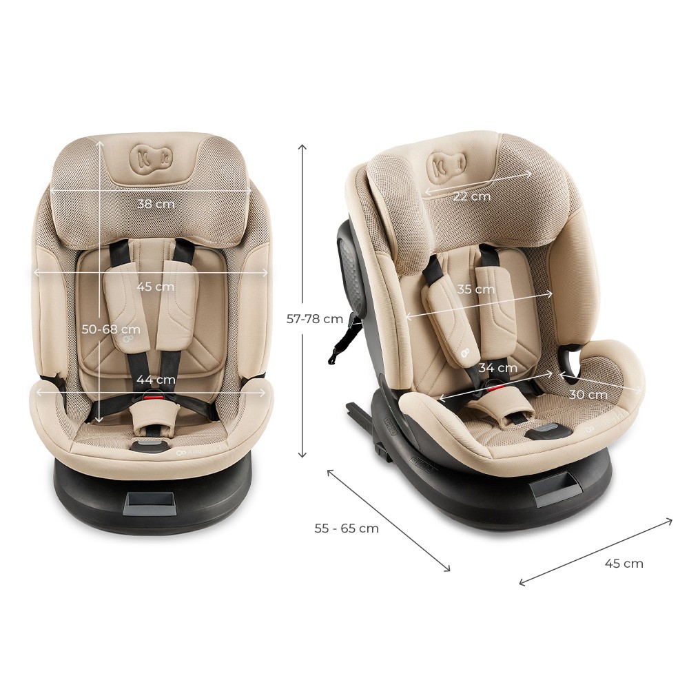 SCAUN AUTO KINDERKRAFT XPEDITION 3 I-SIZE 40-150 CM, BEIGE SuperHeroes ToysZone