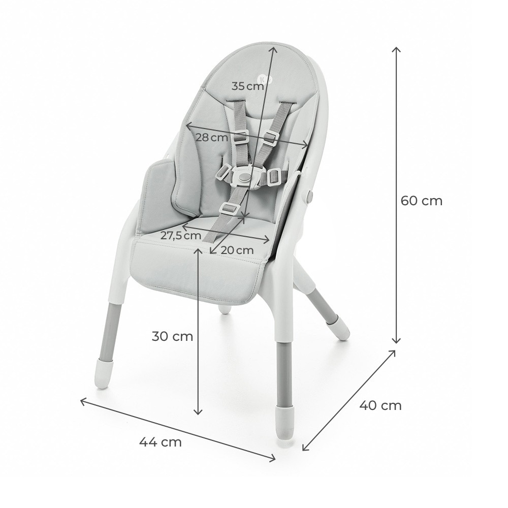 SCAUN DE MASA KINDERKRAFT DINNLY, GREY SuperHeroes ToysZone