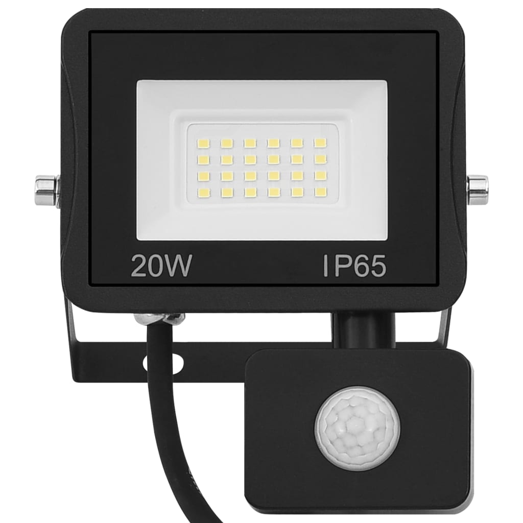Proiector LED cu senzor, 20 W, alb cald GartenMobel Dekor