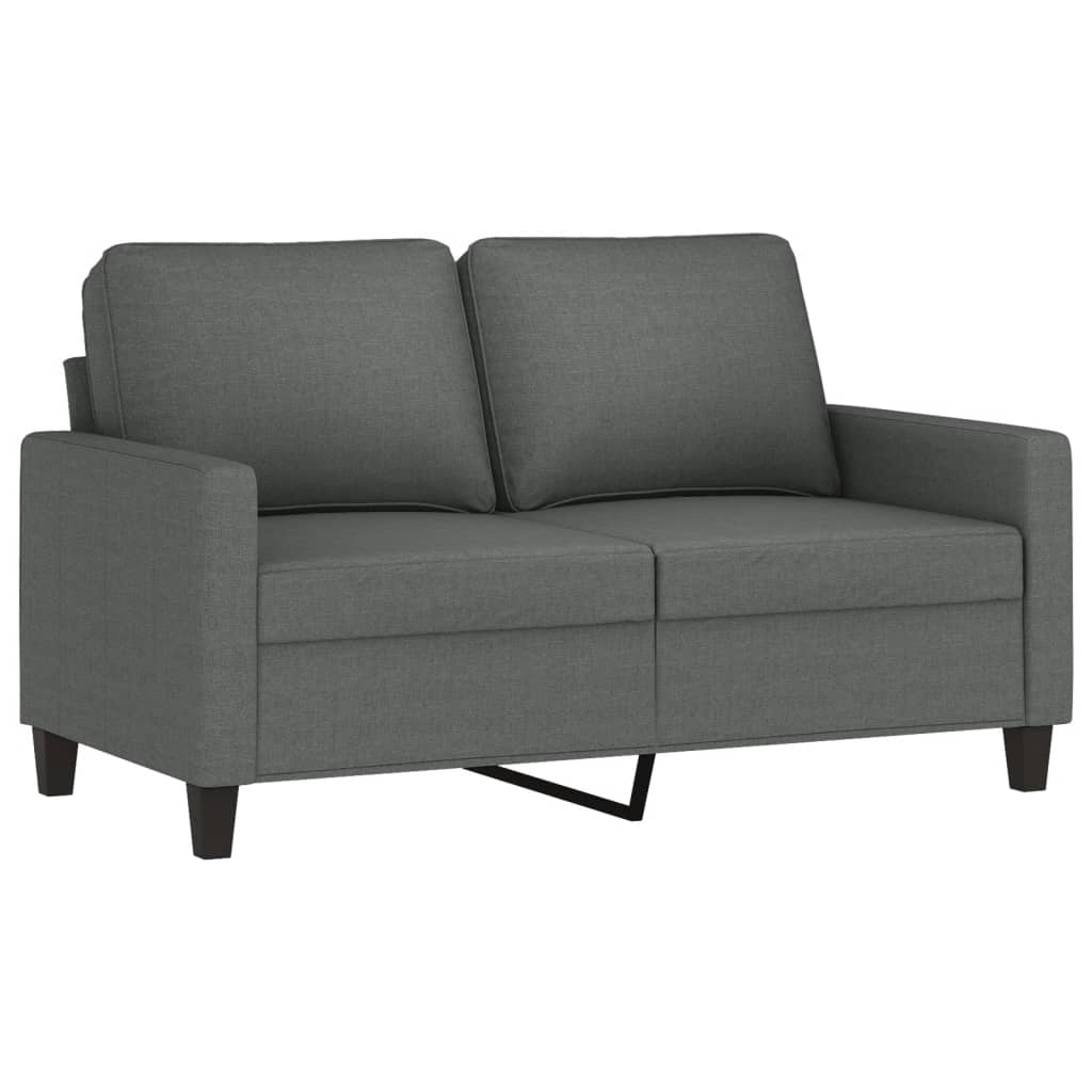 Set de canapele cu perne, 4 piese, gri închis, textil GartenMobel Dekor