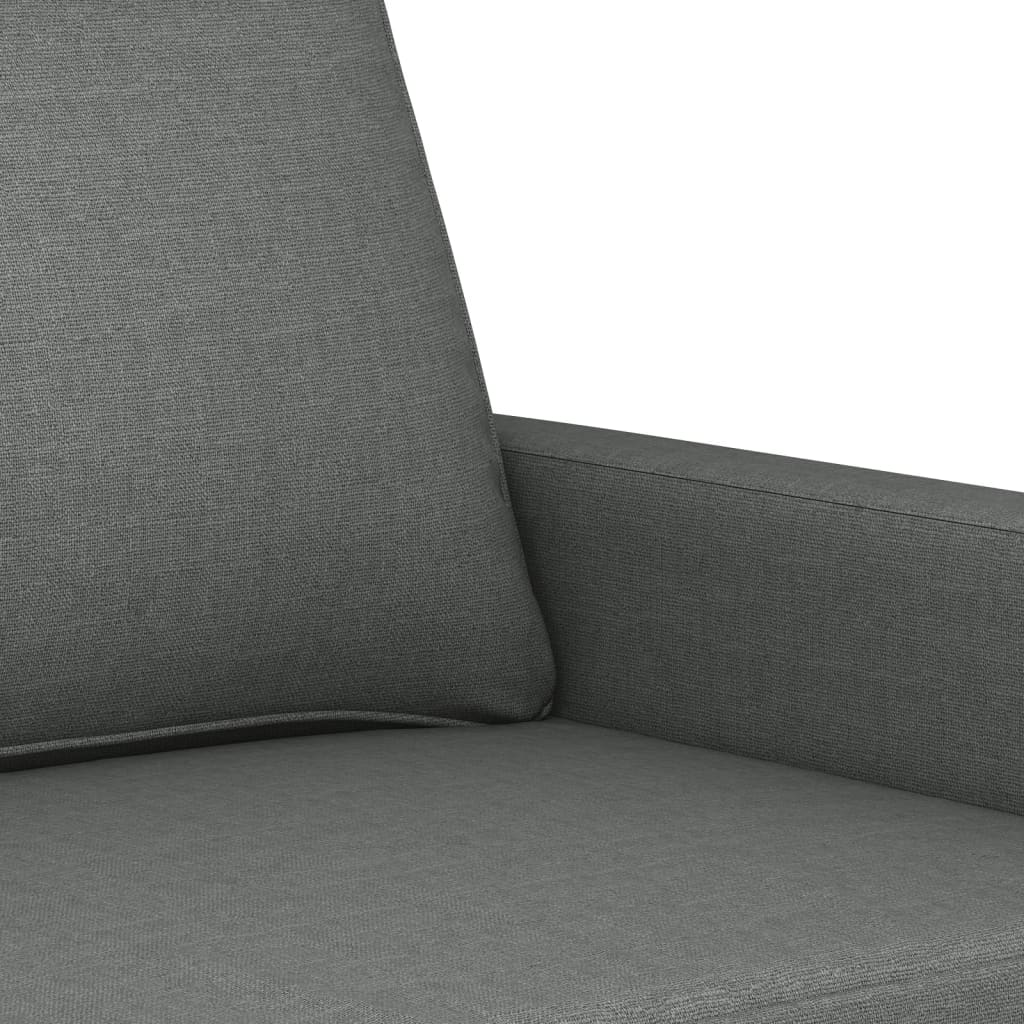 Set de canapele cu perne, 4 piese, gri închis, textil GartenMobel Dekor