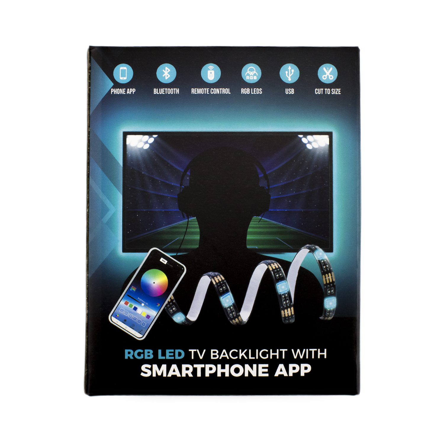 Bandă LED SMART - pentru iluminare ambientală TV, 24”-38” - SunShine Best CarHome