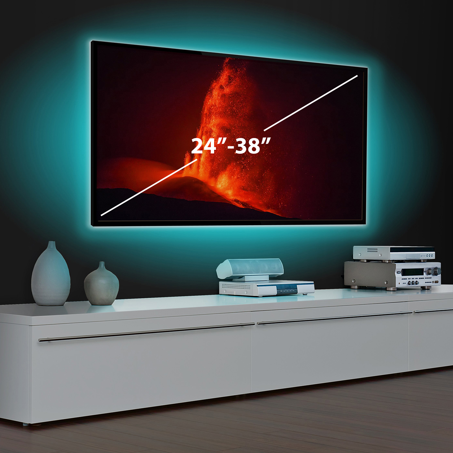 Bandă LED SMART - pentru iluminare ambientală TV, 24”-38” - SunShine Best CarHome
