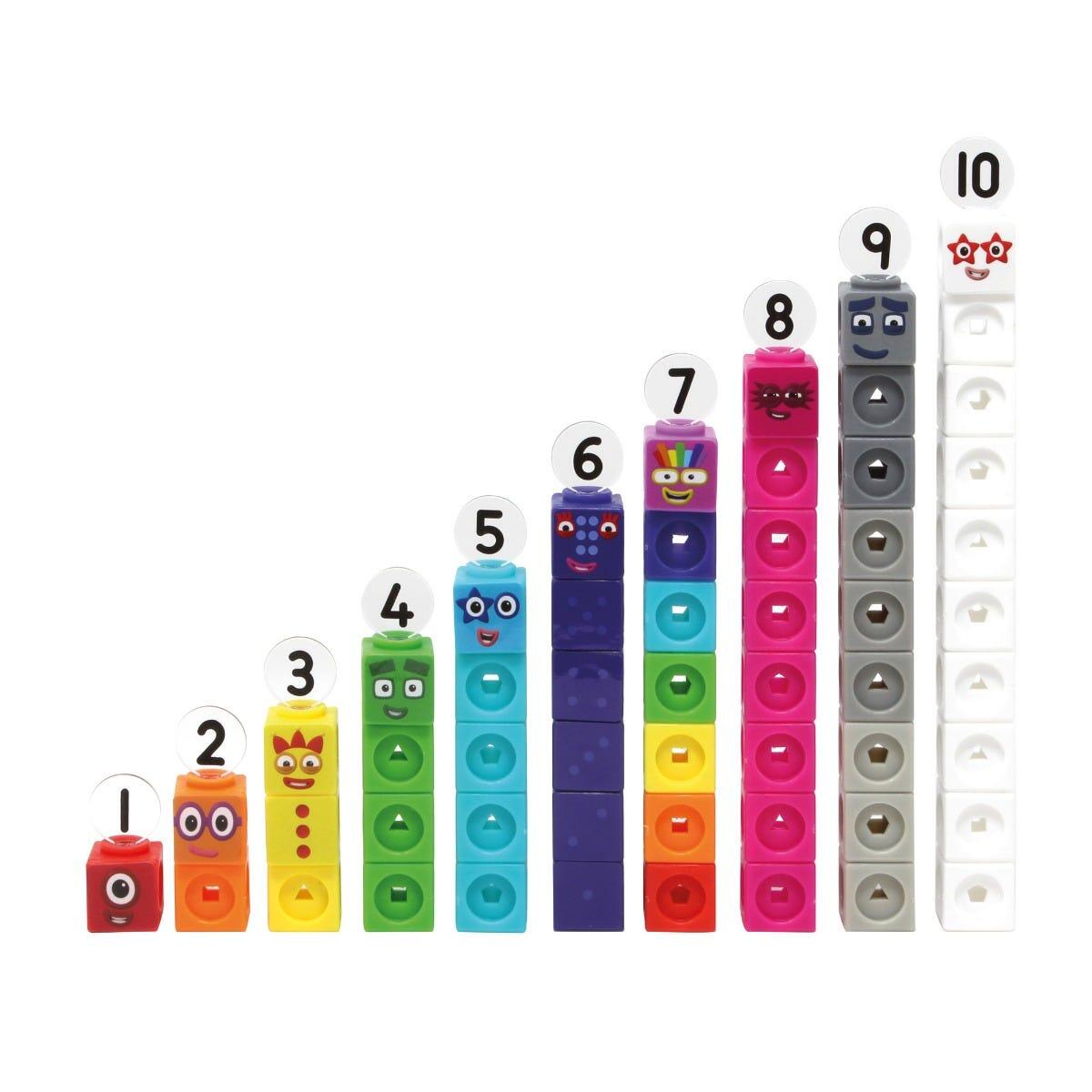 MathLink®Cubes Numberblocks in engleza Set de activitati de la 1 - 10 PlayLearn Toys