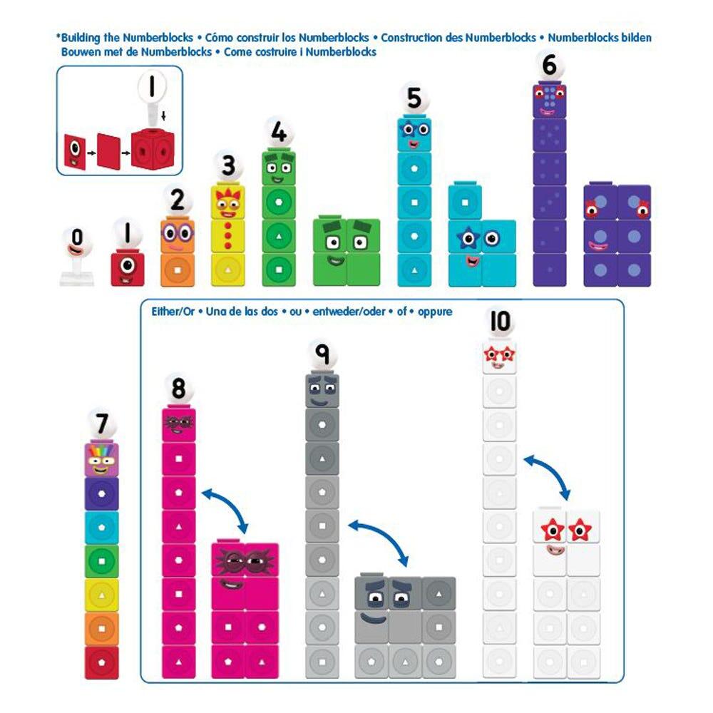 MathLink®Cubes Numberblocks in engleza Set de activitati de la 1 - 10 PlayLearn Toys