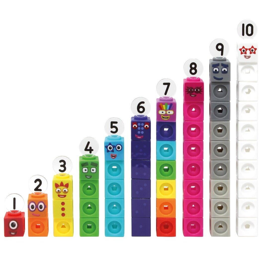 MathLink®Cubes Numberblocks in romana - Set de activitati de la 1 - 10 PlayLearn Toys
