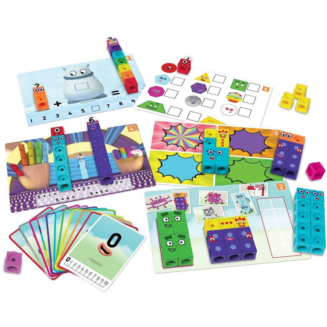 MathLink®Cubes Numberblocks in romana - Set de activitati de la 1 - 10 PlayLearn Toys