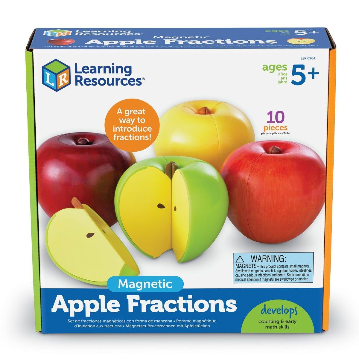 Mere magnetice pentru fractii PlayLearn Toys