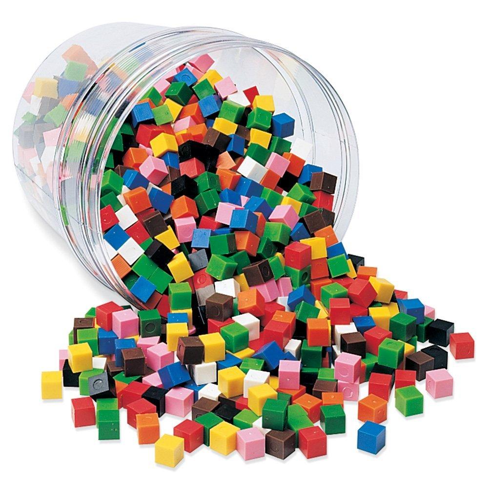 Cuburi multicolore (1cm) PlayLearn Toys