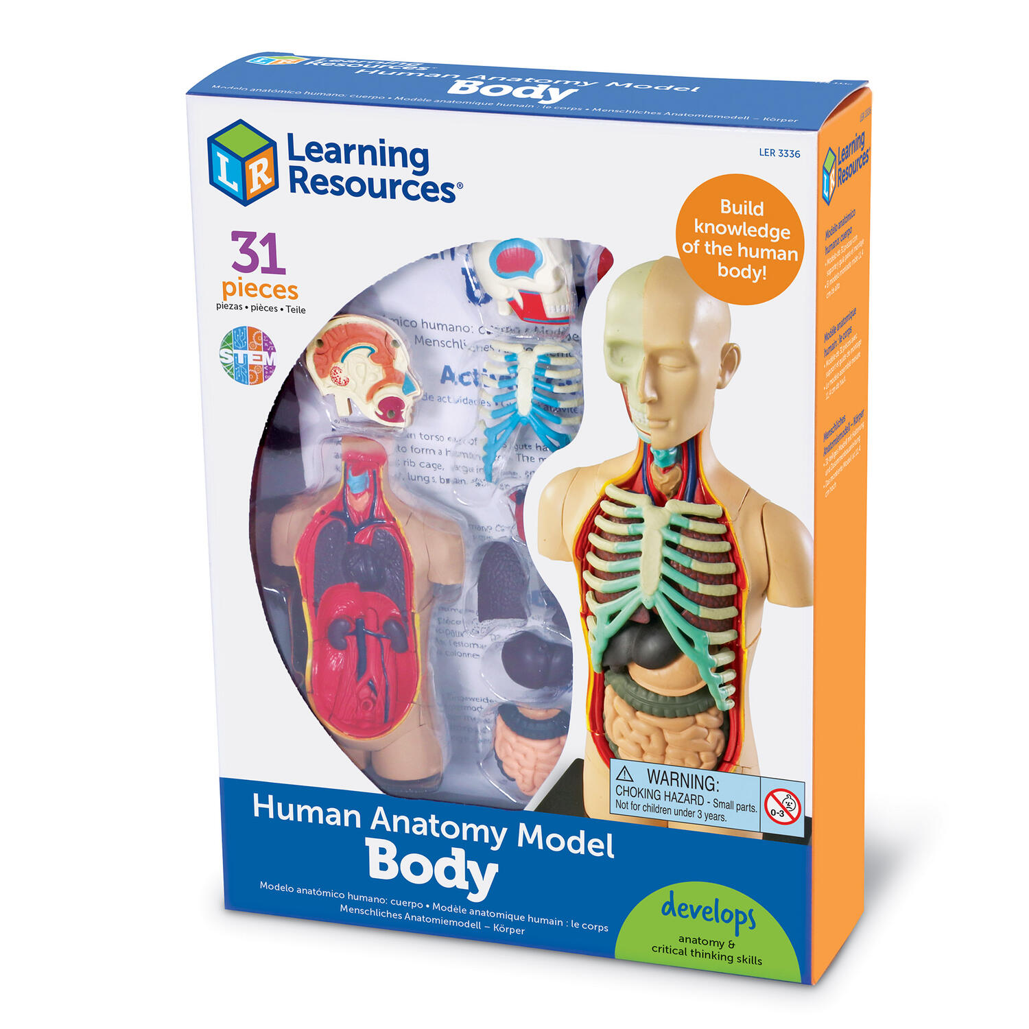 Macheta corpul uman PlayLearn Toys