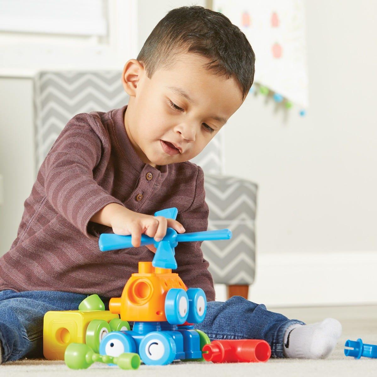 Hai sa construim - 1, 2, 3 Robotel colorat PlayLearn Toys